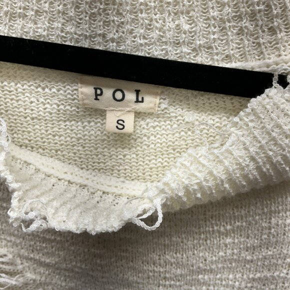 POL SMALL SWEATER DISTRESSED PTP:20" POL DISTRESSED SWEATER - Picture 3 of 8